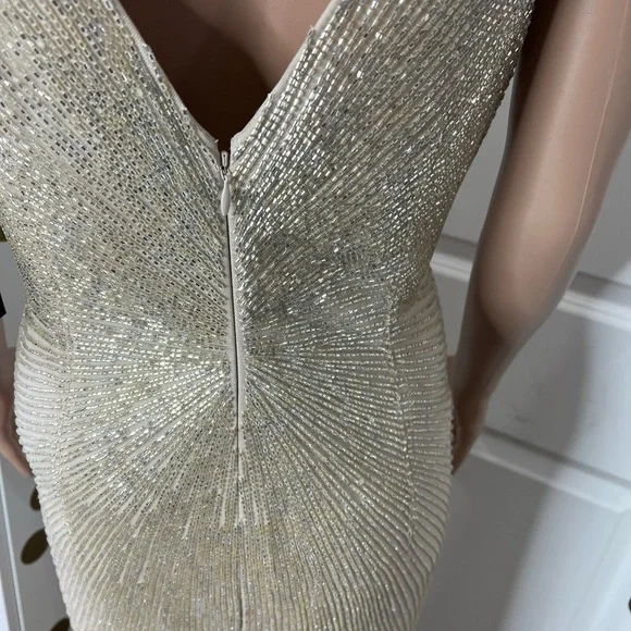 chiffon beaded maxi dress Aidan Mattox MD1E207525